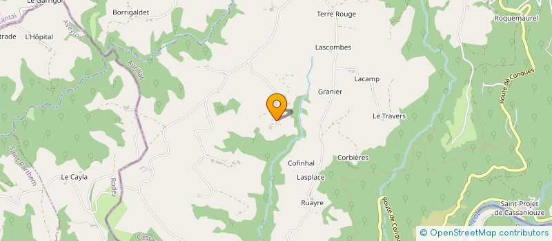 localisation de l'entreprise AMICALE LAIQUE à CASSANIOUZE