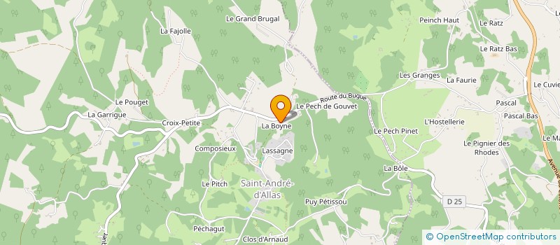 localisation de l'entreprise AMICALE LAIQUE  PROISSANS