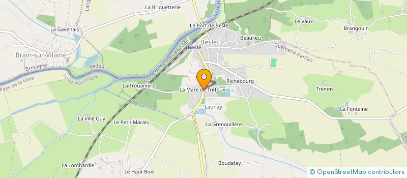 localisation de l'entreprise AMICALE LAIQUE à GUEMENE-PENFAO