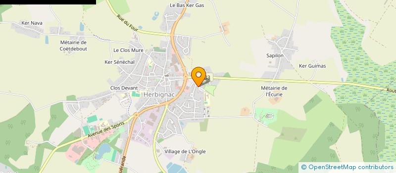 localisation de l'entreprise AMICALE LAIQUE à HERBIGNAC