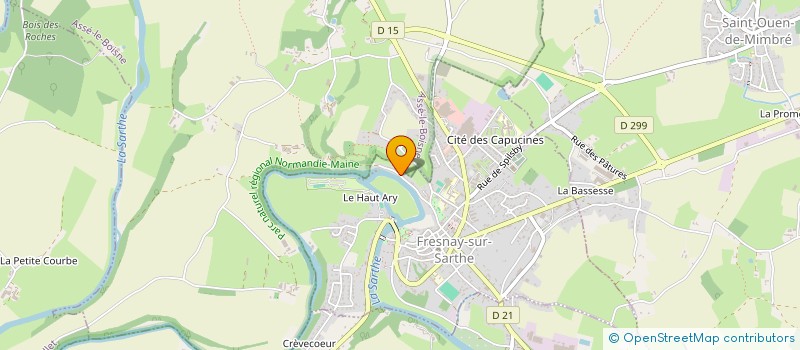 localisation de l'entreprise AMICALE LAIQUE à FRESNAY-SUR-SARTHE