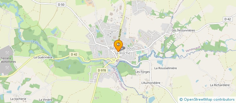localisation de l'entreprise AMICALE LAIQUE à BEAULIEU-SOUS-LA-ROCHE