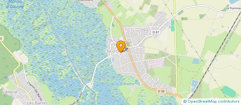 localisation de l'entreprise AMICALE LAIQUE  L'ILE-D'OLONNE