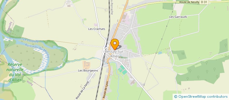 localisation de l'entreprise AMICALE LAIQUE à BESSAY-SUR-ALLIER