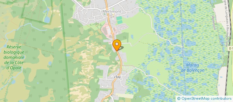localisation de l'entreprise AMICALE LAIQUE ANCIENS ELEVES  MERLIMONT