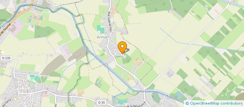 localisation de l'entreprise AMICALE LAIQUE ASSOCIATION DES ANCIENS ELEVES DE L ECOLE COMMUNALE  ANHIERS