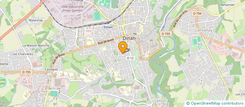 localisation de l'entreprise AMICALE LAIQUE BADMINTON DINAN à DINAN