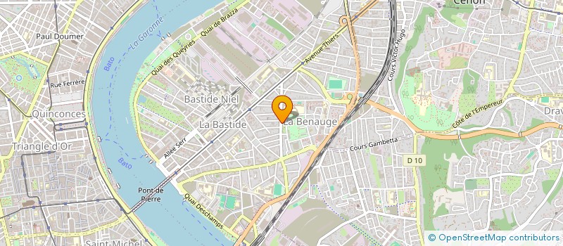 localisation de l'entreprise AMICALE LAIQUE BORDEAUX-BENAUGE  BORDEAUX