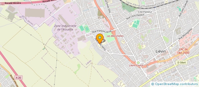 localisation de l'entreprise AMICALE LAIQUE CALONNE LIEVIN à LIEVIN