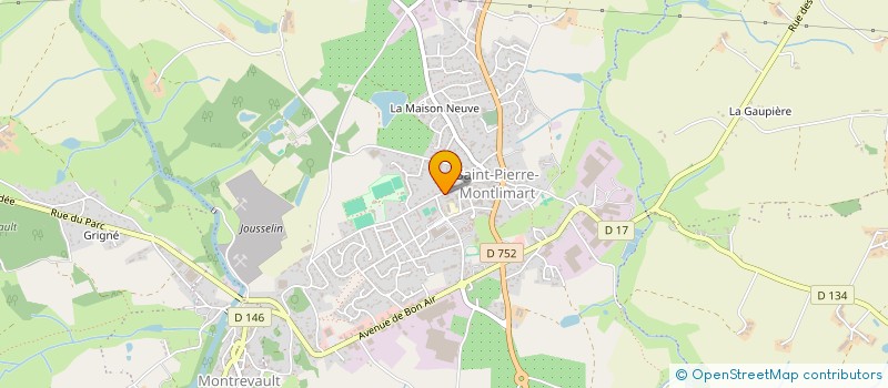 localisation de l'entreprise AMICALE LAIQUE CANTINE à MONTREVAULT-SUR-EVRE