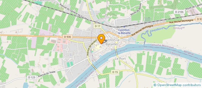 localisation de l'entreprise AMICALE LAIQUE CASTILLONNAISE à CASTILLON-LA-BATAILLE