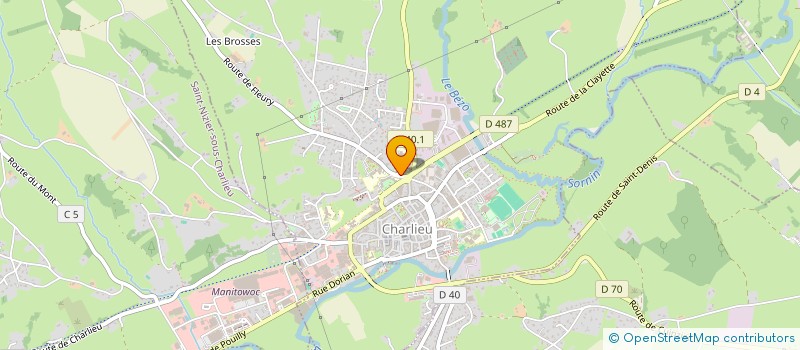 localisation de l'entreprise AMICALE LAIQUE CHARLIEU HALTEROPHILIE  CHARLIEU