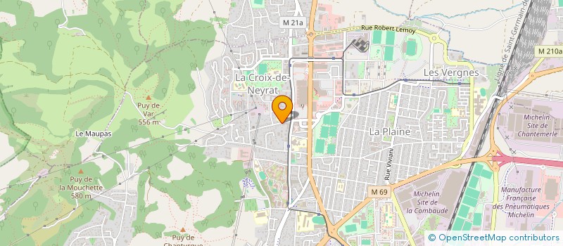 localisation de l'entreprise AMICALE LAIQUE CROIX-NEYRAT à CLERMONT-FERRAND