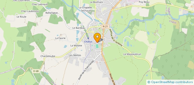 localisation de l'entreprise AMICALE LAIQUE CULTURELLE ET SPORTIVE DES ECOLES DE CHALUS à CHALUS
