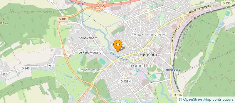 localisation de l'entreprise AMICALE LAIQUE D'HERICOURT  HERICOURT