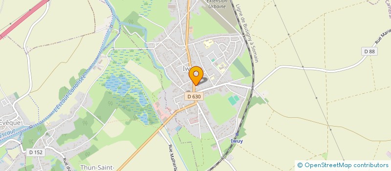 localisation de l'entreprise AMICALE LAIQUE D'IWUY  IWUY