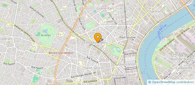 localisation de l'entreprise AMICALE LAIQUE DAVID JOHNSTON LAGRANGE à BORDEAUX