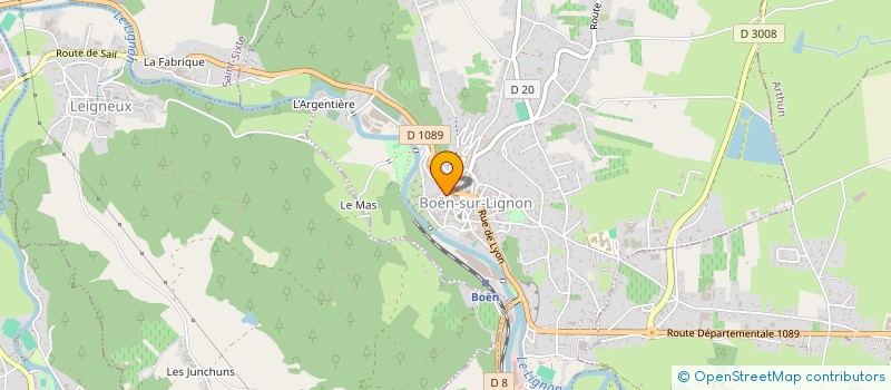 localisation de l'entreprise AMICALE LAIQUE DE BOEN  BOEN-SUR-LIGNON