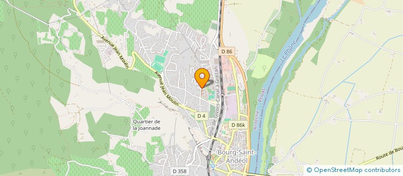 localisation de l'entreprise AMICALE LAIQUE DE BOURG SAINT ANDEOL à BOURG-SAINT-ANDEOL