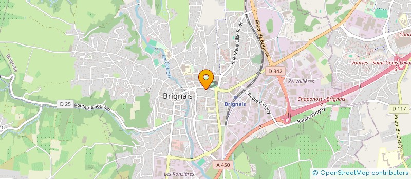 localisation de l'entreprise AMICALE LAIQUE DE BRIGNAIS à BRIGNAIS