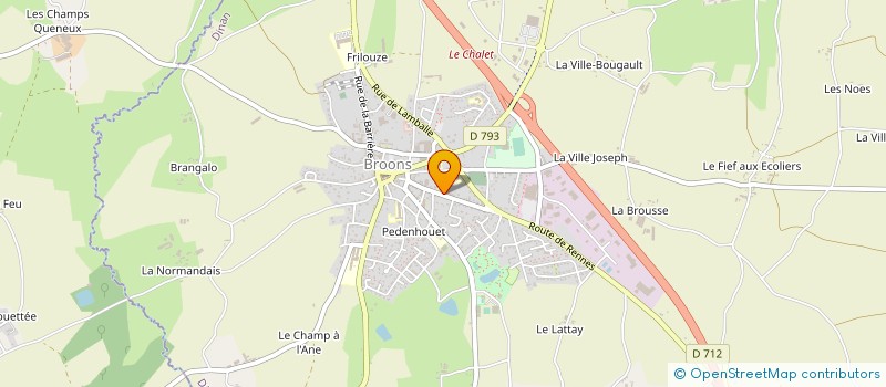 localisation de l'entreprise AMICALE LAIQUE DE BROONS  BROONS