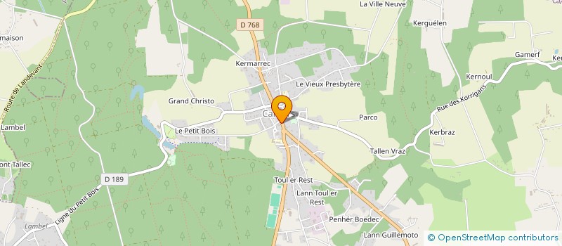 localisation de l'entreprise AMICALE LAIQUE DE CAMORS  CAMORS