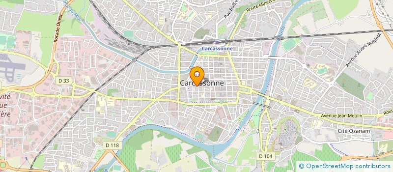 localisation de l'entreprise AMICALE LAIQUE DE CARCASSONNE  CARCASSONNE