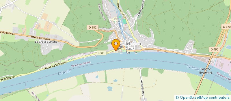 localisation de l'entreprise AMICALE LAIQUE DE CAUDEBEC EN CAUX  RIVES-EN-SEINE