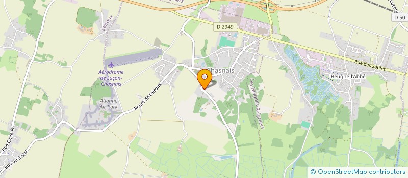 localisation de l'entreprise AMICALE LAIQUE DE CHASNAIS  CHASNAIS