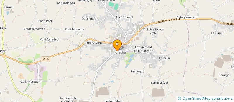 localisation de l'entreprise AMICALE LAIQUE DE CLEDER  CLEDER