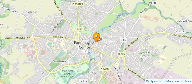 localisation de l'entreprise AMICALE LAIQUE DE FONTENAY LE COMTE  FONTENAY-LE-COMTE