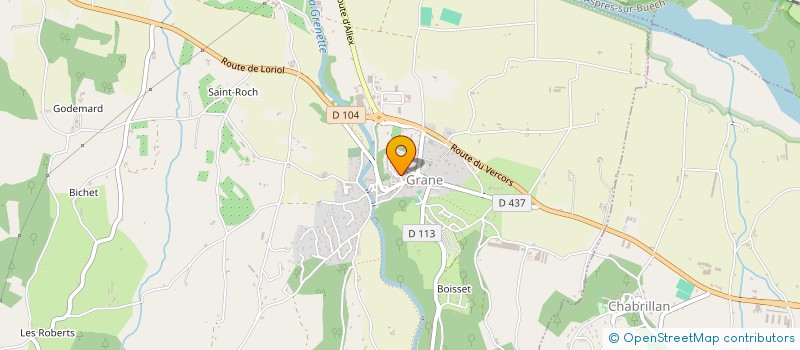 localisation de l'entreprise AMICALE LAIQUE DE GRANE  GRANE