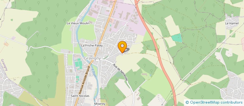 localisation de l'entreprise AMICALE LAIQUE DE GRAVIGNY à GRAVIGNY