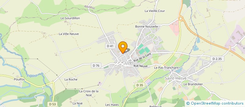 localisation de l'entreprise AMICALE LAIQUE DE L'ECOLE DE FULGENCE BIENVENUE  UZEL