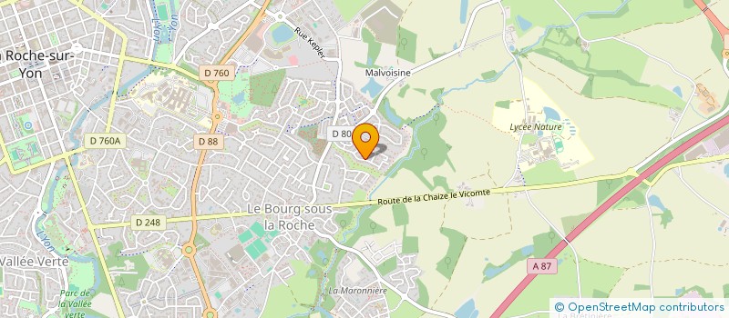localisation de l'entreprise AMICALE LAIQUE DE L'ECOLE DE L'ANGELMIERE  ROCHE SUR YON (LA)