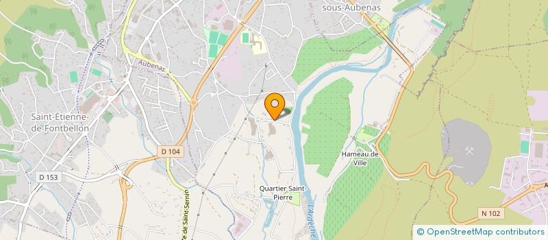 localisation de l'entreprise AMICALE LAIQUE DE L'ECOLE DE SAINT-PIERRE à AUBENAS