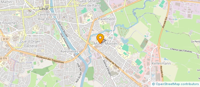 localisation de l'entreprise AMICALE LAIQUE DE L'ECOLE MATERNELLE JEAN GUEHENNO à LAVAL