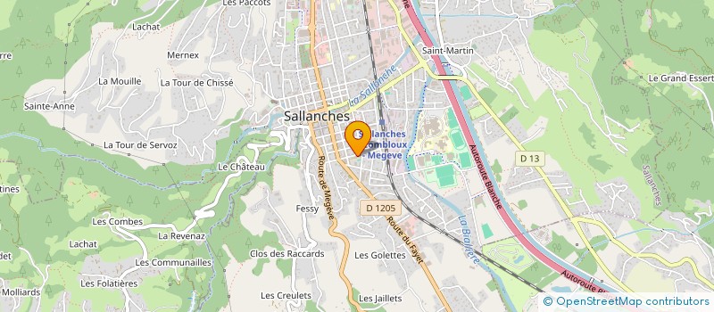 localisation de l'entreprise AMICALE LAIQUE DE L'ECOLE PRIMAIRE JULES FERRY DE SALLANCHES à SALLANCHES