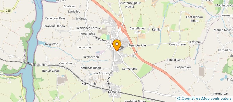 localisation de l'entreprise AMICALE LAIQUE DE L'ECOLE PUBLIQUE D'HENVIC  HENVIC