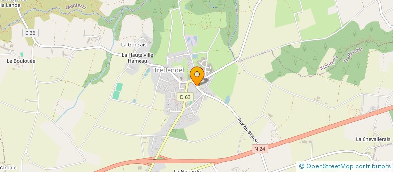 localisation de l'entreprise AMICALE LAIQUE DE L'ECOLE PUBLIQUE DE TREFFENDEL  TREFFENDEL