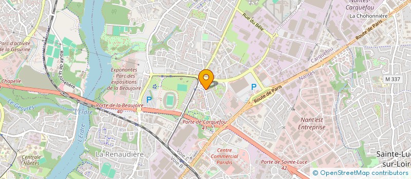 localisation de l'entreprise AMICALE LAIQUE DE LA BEAUJOIRE à NANTES