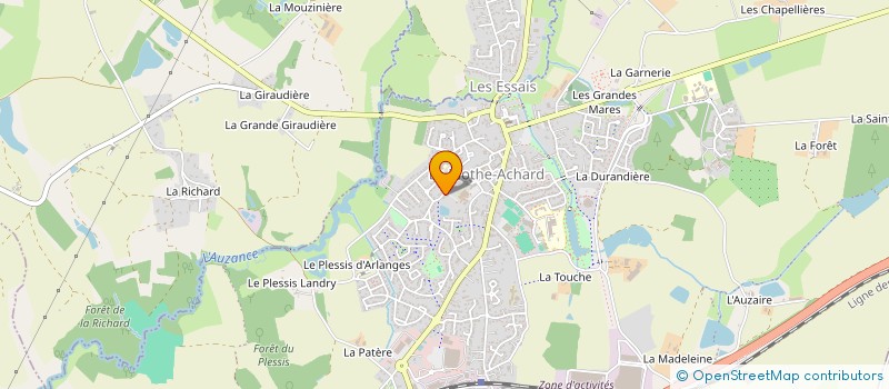 localisation de l'entreprise AMICALE LAIQUE DE LA MOTHE ACHARD à LES ACHARDS