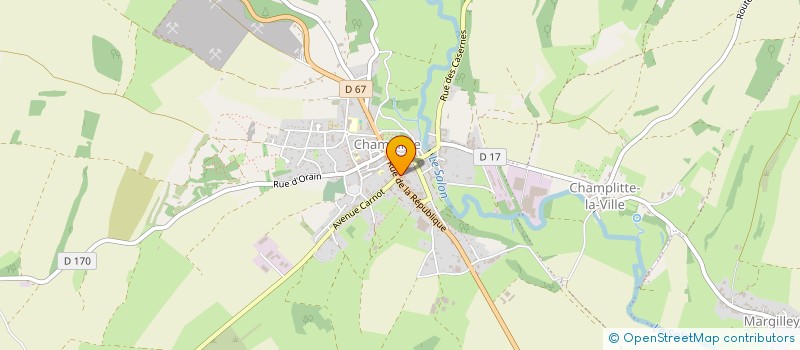 localisation de l'entreprise AMICALE LAIQUE DE LA REGION CHAMPLITTE  CHAMPLITTE