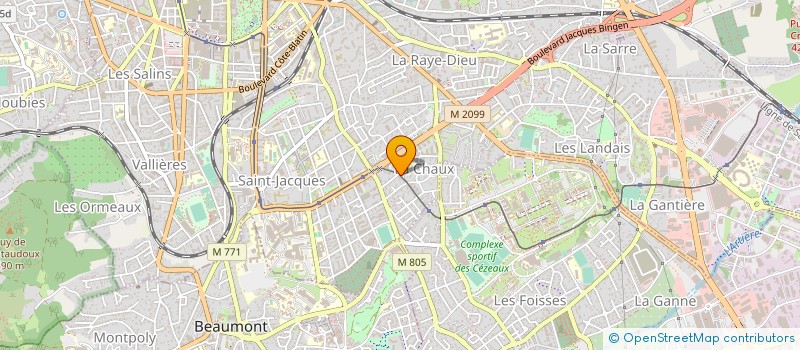 localisation de l'entreprise AMICALE LAIQUE DE LACHAUX  CLERMONT-FERRAND