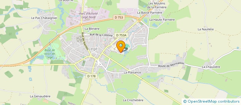 localisation de l'entreprise AMICALE LAIQUE DE LEGE  LEGE