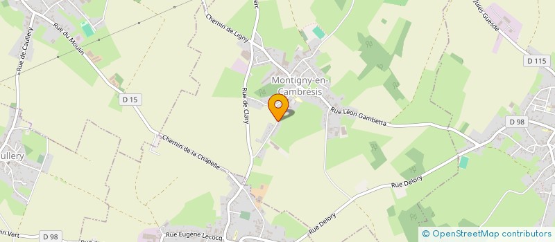 localisation de l'entreprise AMICALE LAIQUE DE MONTIGNY EN CAMBRESIS à MONTIGNY-EN-CAMBRESIS