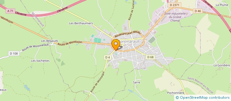 localisation de l'entreprise AMICALE LAIQUE DE MONTMARAULT  MONTMARAULT