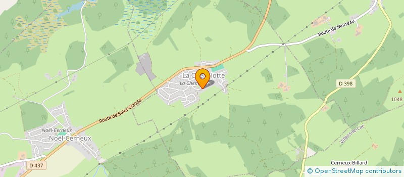 localisation de l'entreprise AMICALE LAIQUE DE MORTEAU  LA CHENALOTTE