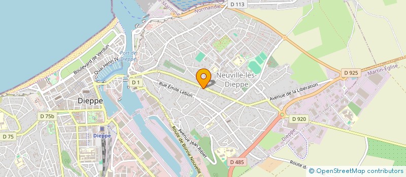 localisation de l'entreprise AMICALE LAIQUE DE NEUVILLE  DIEPPE