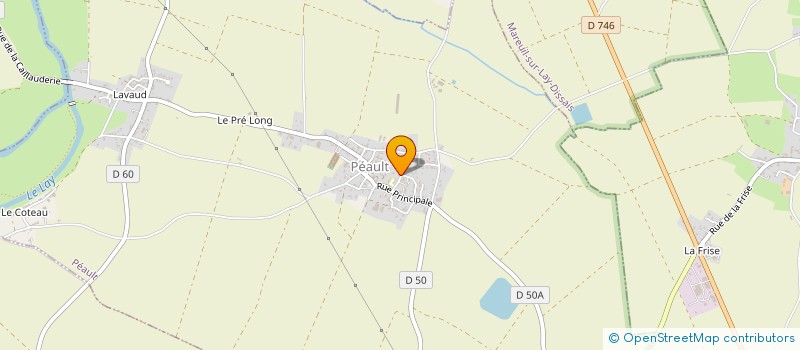 localisation de l'entreprise AMICALE LAIQUE DE PEAULT  PEAULT